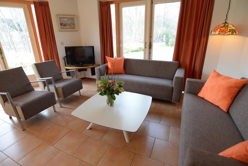 Comfortabele zithoek in Velduil vakantiehuis, De Cocksdorp, Texel.