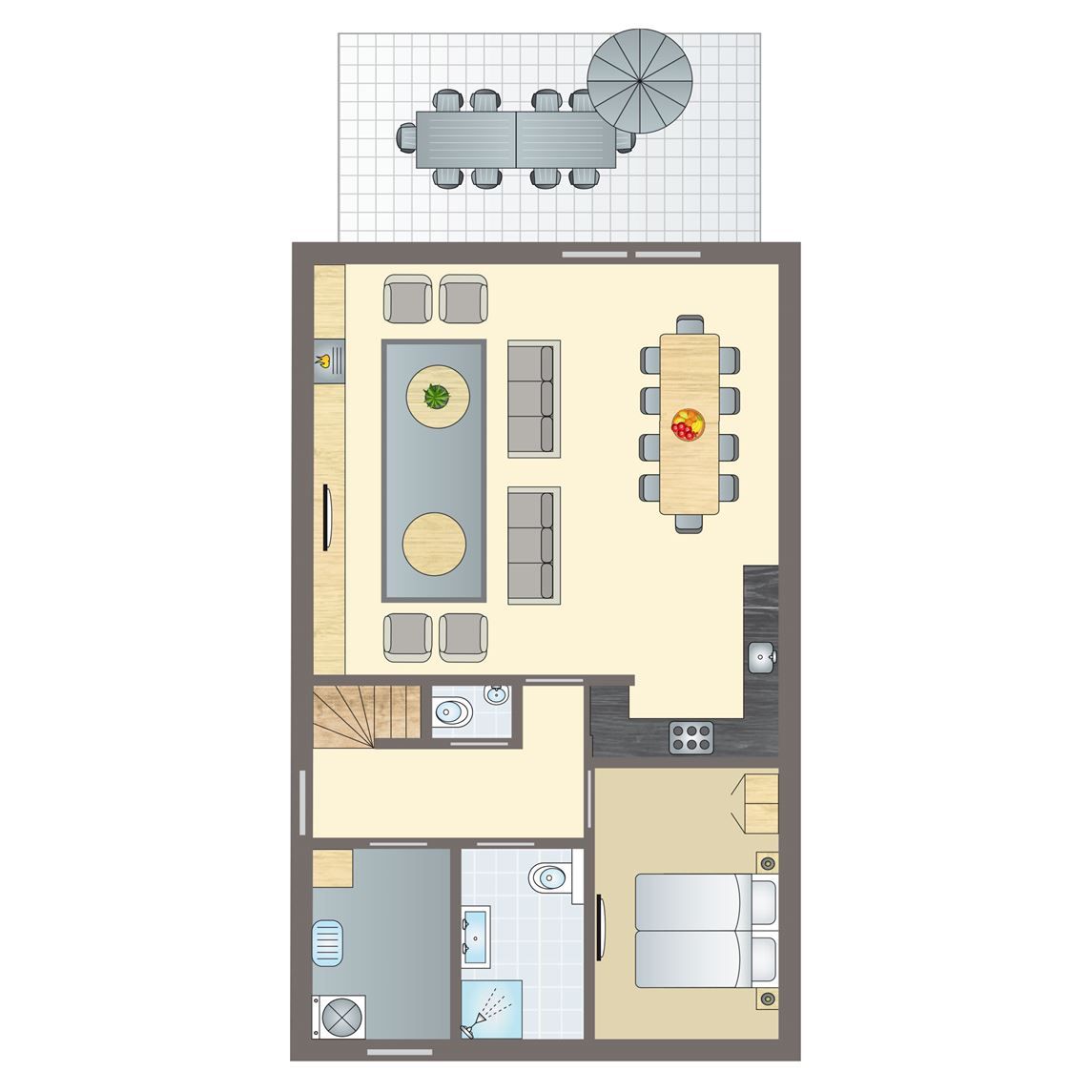 Unterkunft 0101172 - Bungalow Texel - Sluftervallei | 10-persoons bungalow - Breed toegankelijk | 