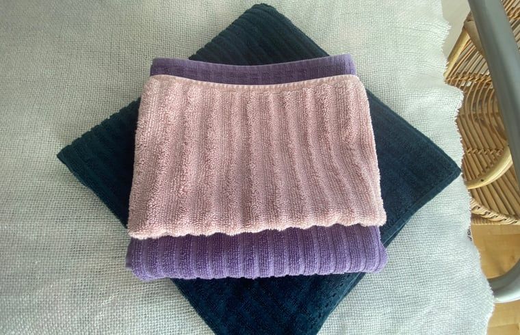 Soft towels in Holiday home in De Cocksdorp, Texel, Wadden Islands for a luxurious stay.