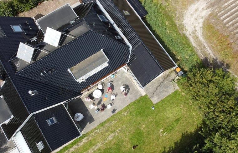 Aerial photo of Holiday home in De Cocksdorp, Texel, Wadden Islands with spacious garden.