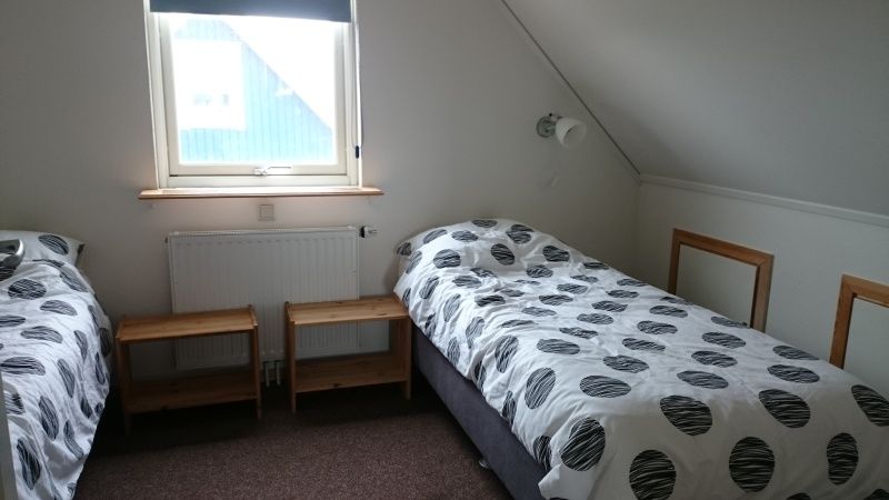 Gemuetliches Doppelzimmer im Vuurtorenweg 58 C Ferienhaus De Cocksdorp Texel fuer eine gute Nachtruhe.