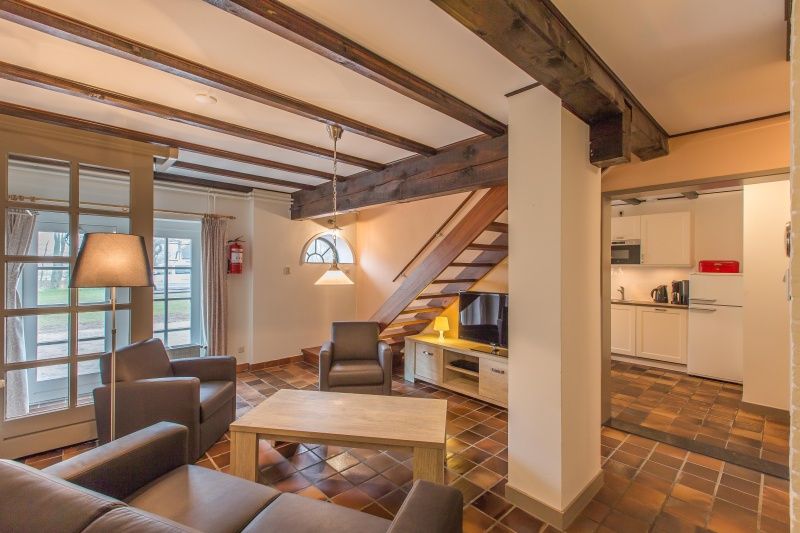 Ruime open woonkamer en keuken in Type S-2 vakantiehuis, De Cocksdorp, Texel.