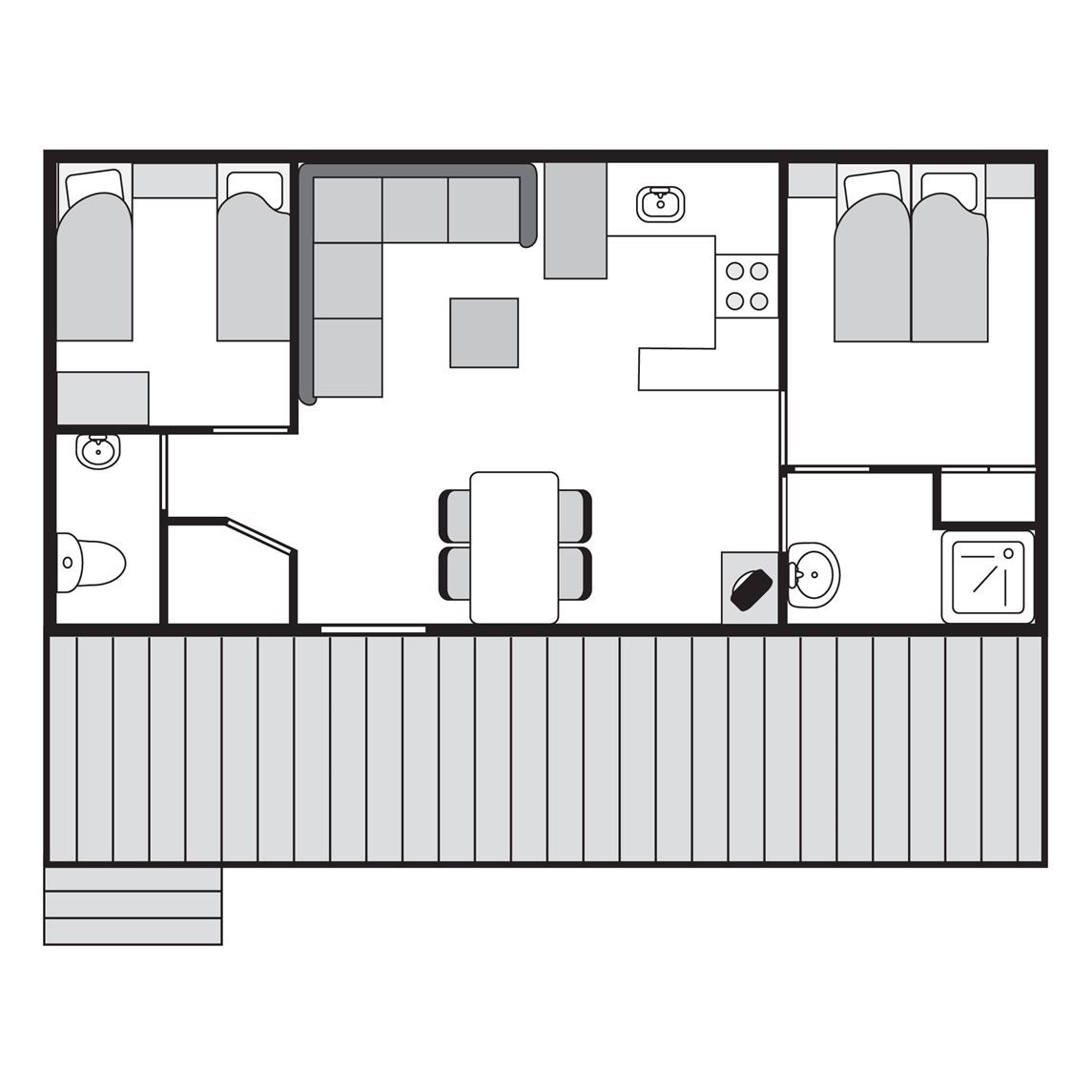 Unterkunft 0101370 - Ferienhaus Texel - Sluftervallei | 4-persoons stacaravan | 4MH
