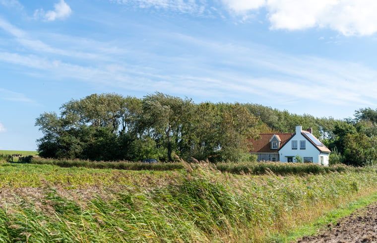 Modernes Badezimmer im Ferienhaus in De Cocksdorp, Texel, mit geraeumiger Dusche und stilvollem Waschbecken.
