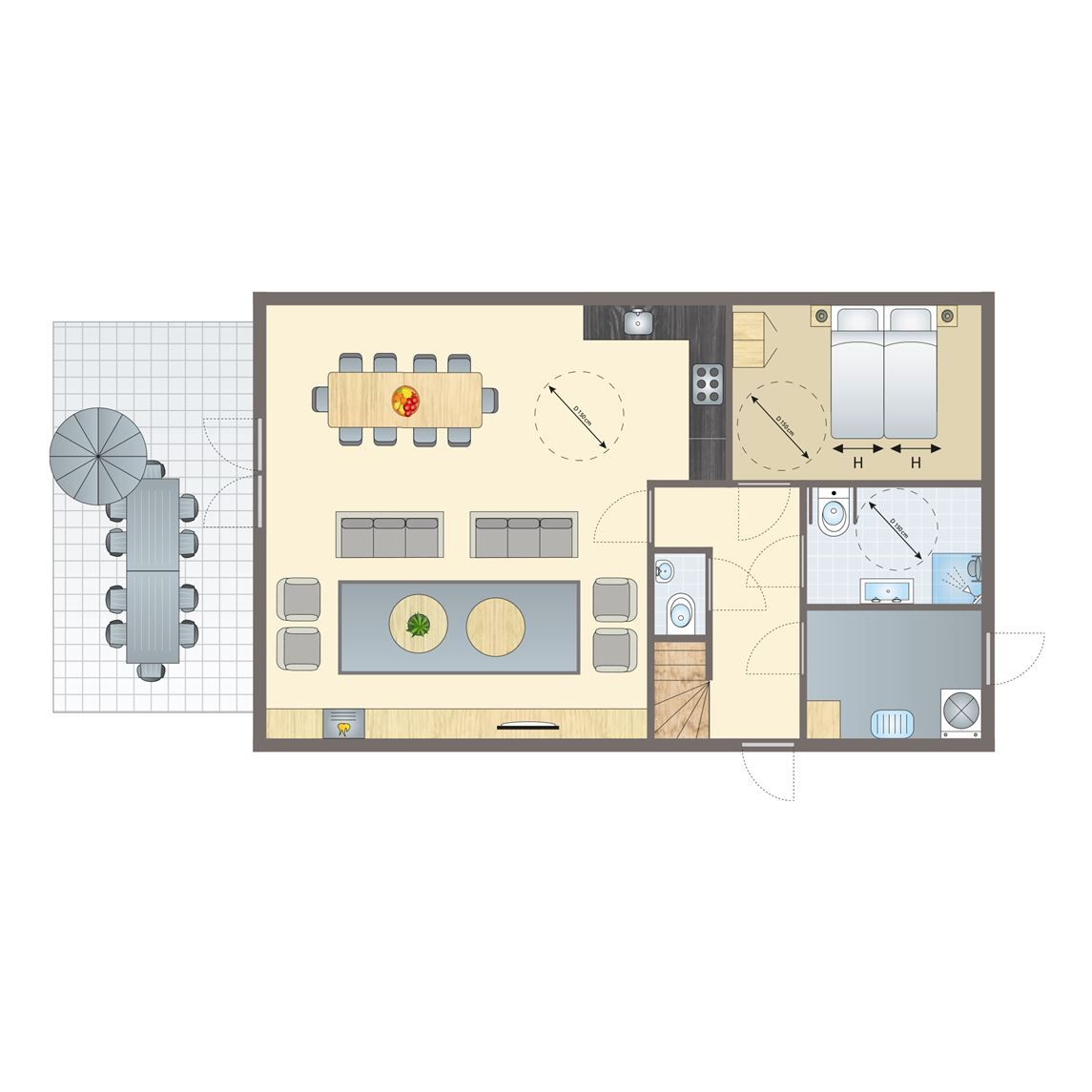 Unterkunft 010188 - Bungalow Texel - Sluftervallei | 10-persoons bungalow - Extra toegankelijk | 