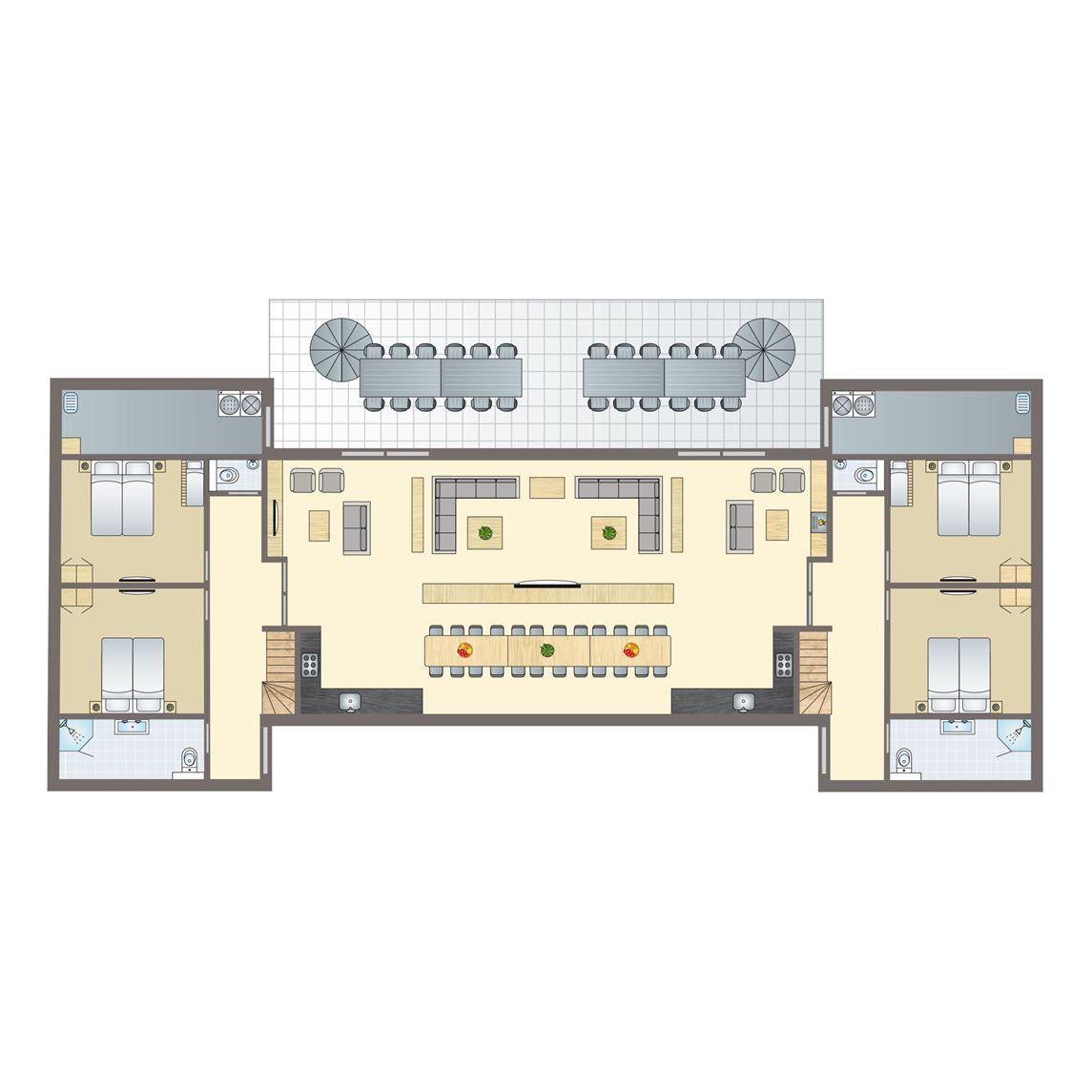 Unterkunft 010192 - Bungalow Texel - Sluftervallei | 24-persoons bungalow - Breed toegankelijk | 