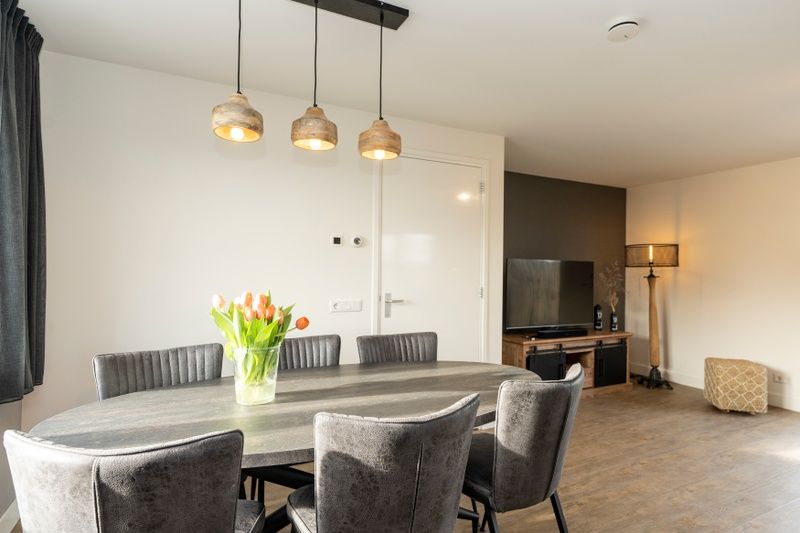 Gemuetliche Essecke im Ferienhaus Duinoord Texel, De Cocksdorp, Texel.