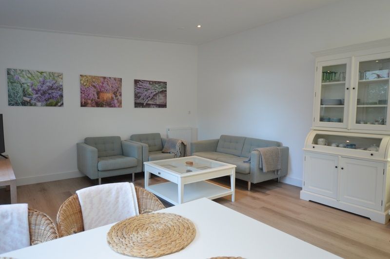 Spacious living room of Boodtlaan 7 / Dennenheuvel vacation home in De Koog, Texel, with modern furnishings.