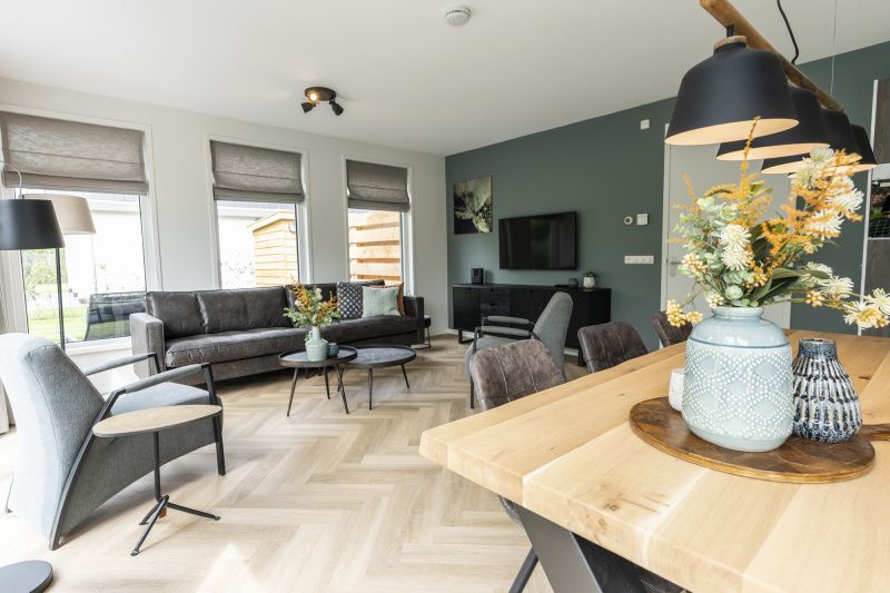 Cozy living room in Villa 39, De Koog, Texel. Comfortable vacation home interior on the Wadden Islands.