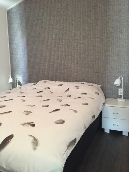 Comfortable bedroom in Chalet Bregkoog 224, De Koog, Texel, with stylish interior.