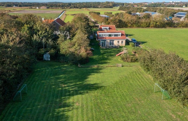 Weite Landschaft rund um das Cottage in De Koog, Texel Ferienhaus, Watteninseln.