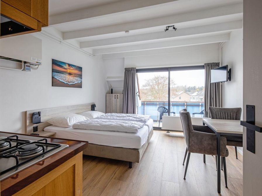 Bright bedroom in Two person studio - second floor in De Koog, Texel overlooking the Wadden Islands.