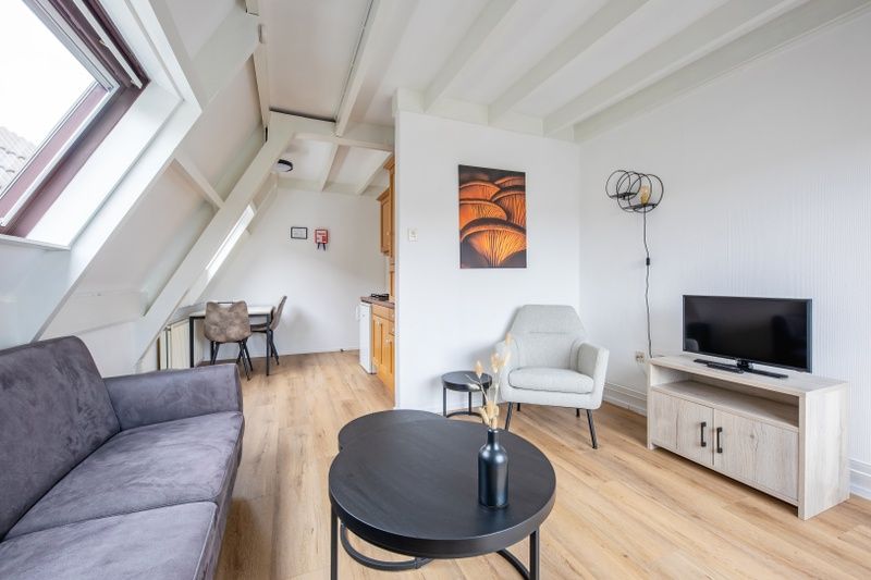 Stylish interior of Two persons apartment large - second floor, De Koog, Texel with comfortable furniture.
