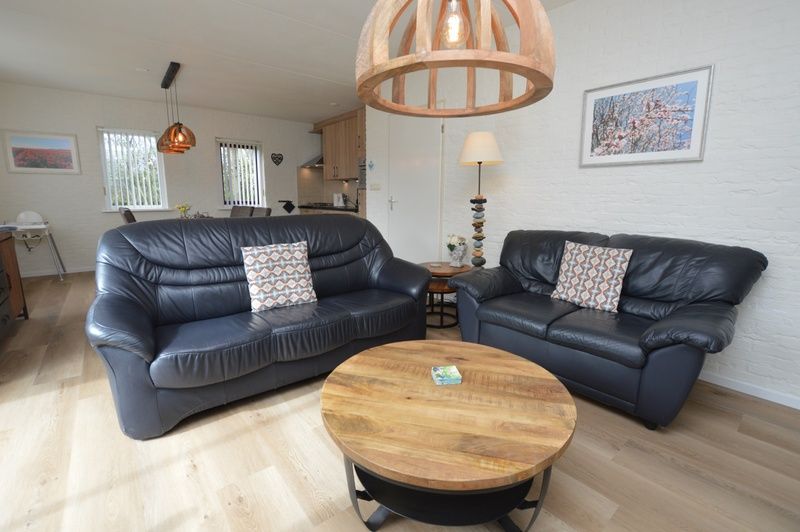 Spacious living room of Holiday home Stappeland 205 in De Koog, Texel with modern furnishings and lots of natural light.