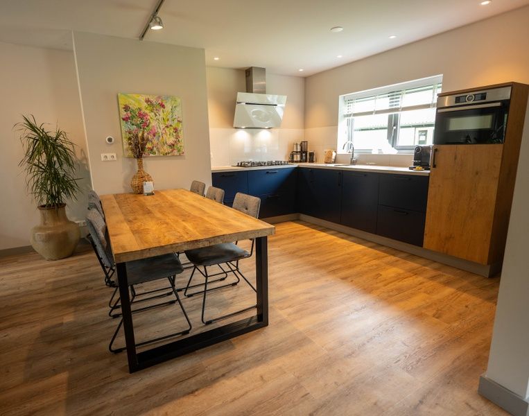 Modern kitchen in Landgoed Springtij - Stulpje vacation home in De Koog Texel.