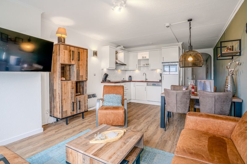 Modern kitchen in Apartment Juliana 136 Island and Sea View, ideal for a vacation in De Koog, Texel.