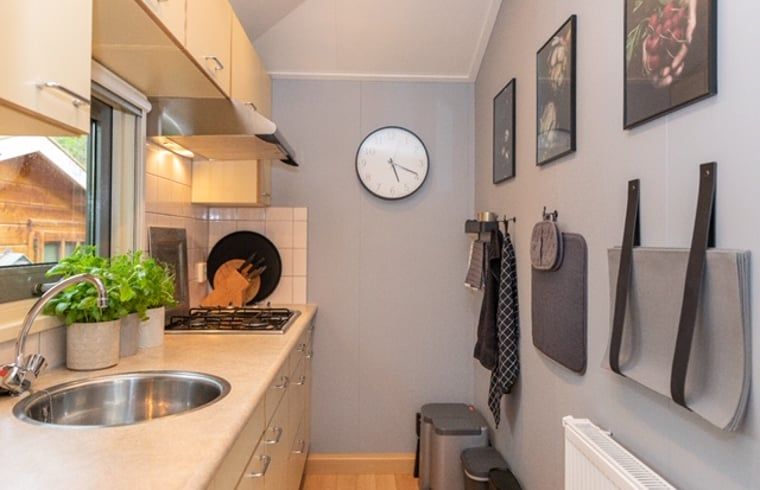 Compact kitchen in Holiday home in De Koog, fully equipped, Texel, Wadden Islands.