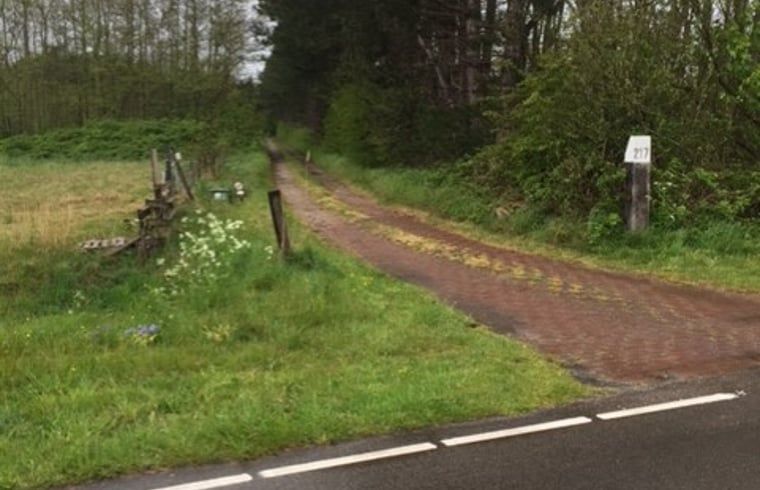 Access road to Holiday home in De Koog, surrounded by nature, Texel, Wadden Islands.