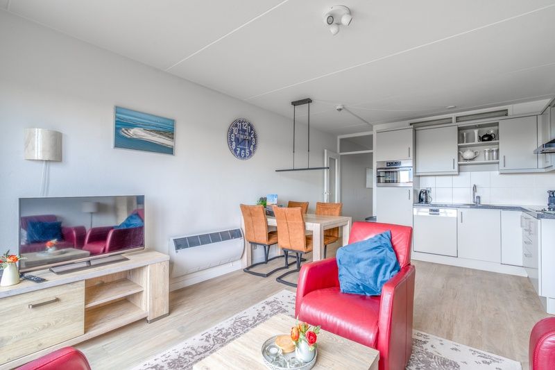 Dining area in Apartment Juliana 138, De Koog, Texel, with modern kitchen facilities.