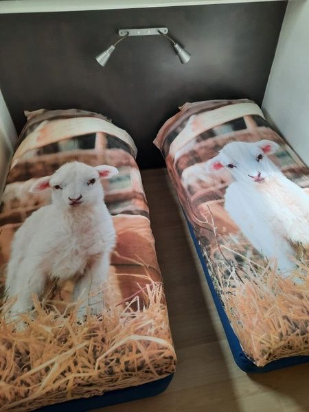 Cozy bedroom with double bed in Apartment Dorpsstraat 245, De Koog, Texel.