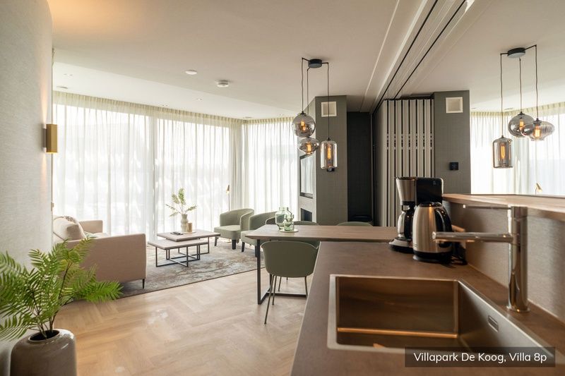 Open living room with lots of light in Luxury family villa 8p, De Koog, Texel.