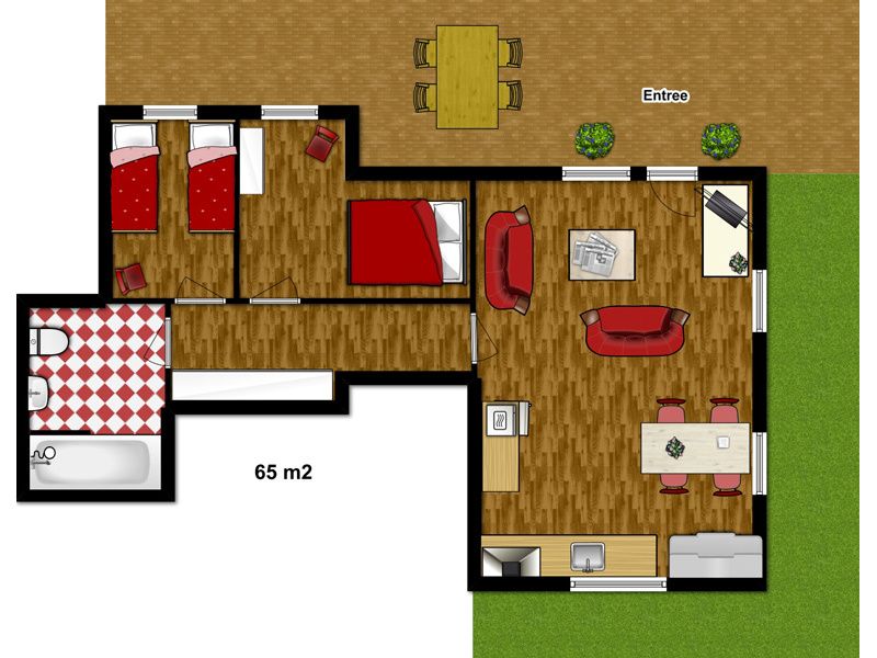 Guest house 0105103 - Holiday property Texel - Appartement Rood