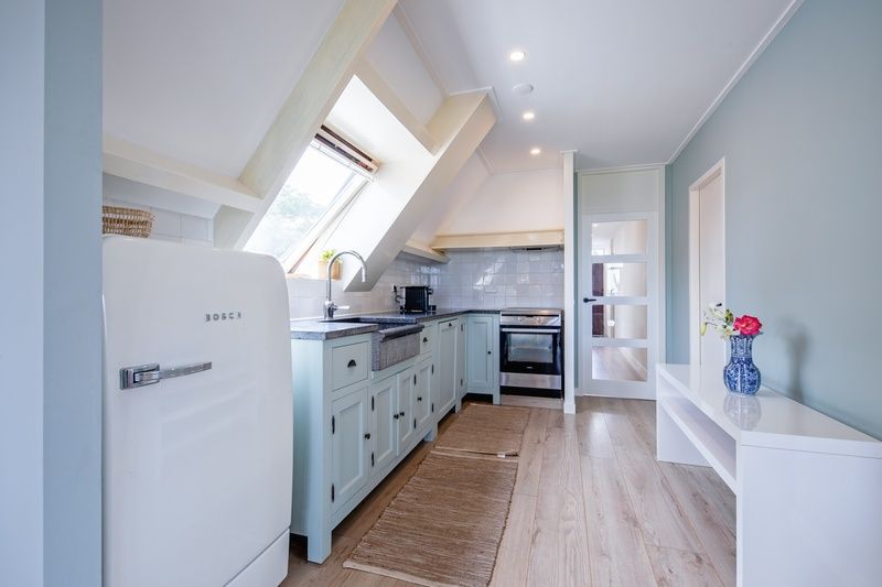 Fully equipped kitchen in Hotel Loodsmans Welvaren - Apartment, Texel.