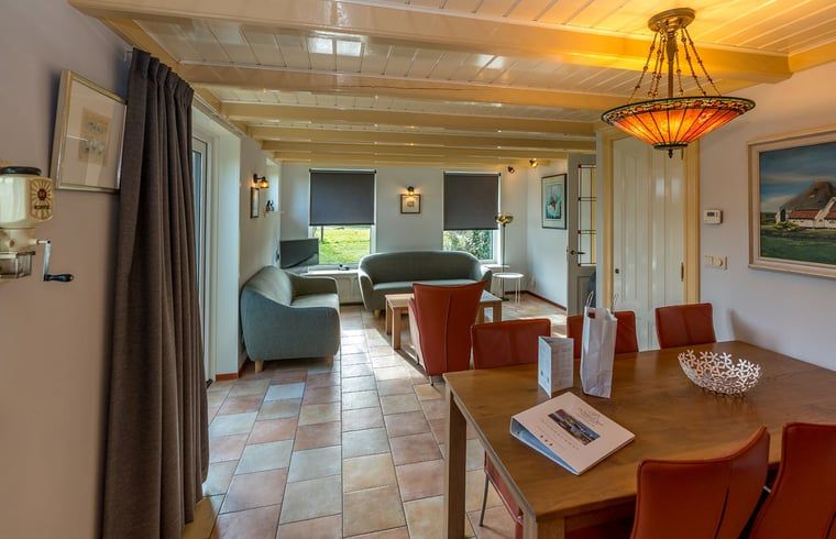 Cozy living room in Holiday home in Oosterend, Texel, with comfortable seating.