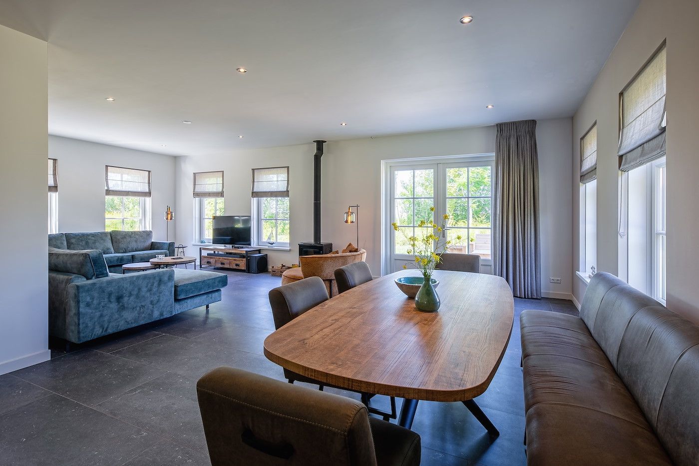 Keuken met kookeiland in vakantiehuis 46 - Nieuw Zeeland, Oosterend, Texel.