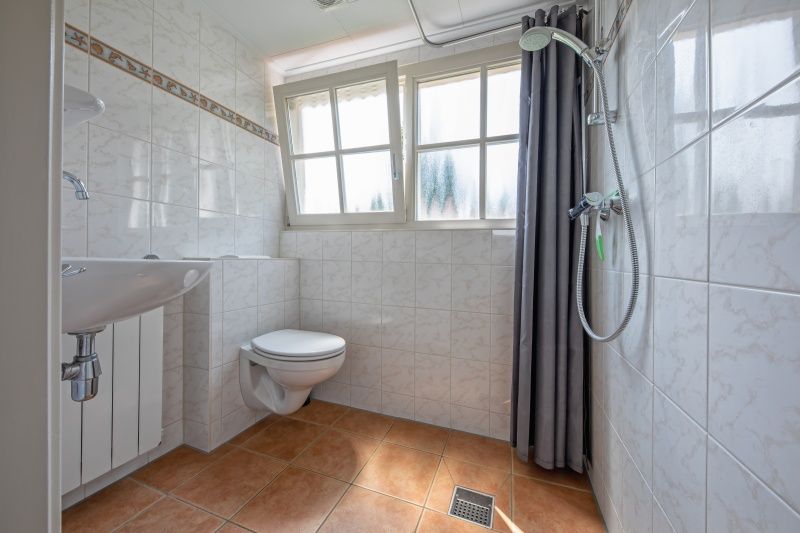 Second bathroom with shower in 't Mienthuis - De Jonker, vacation home on Texel, De Dennen, offers extra convenience for guests.