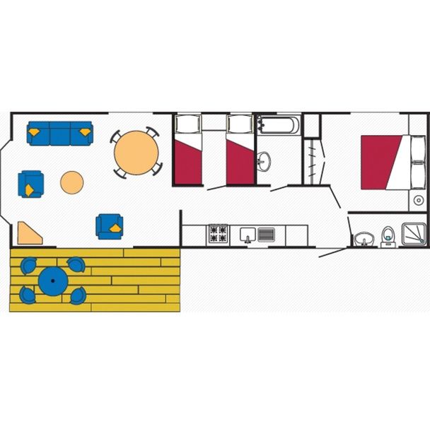 Karte von Villetta Ferienhaus fuer 4 Personen in De Dennen, Texel, Waddeninseln.