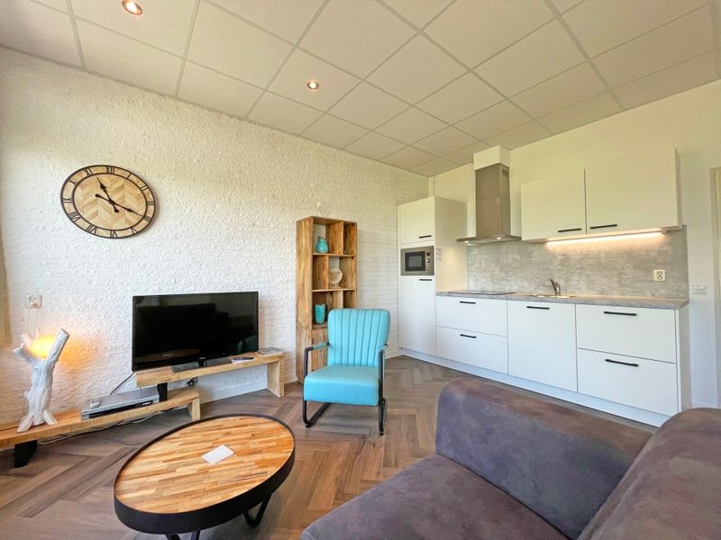 Modern kitchen in Apartment Bos en Duin 02, De Dennen, Texel with stylish finish and full equipment.