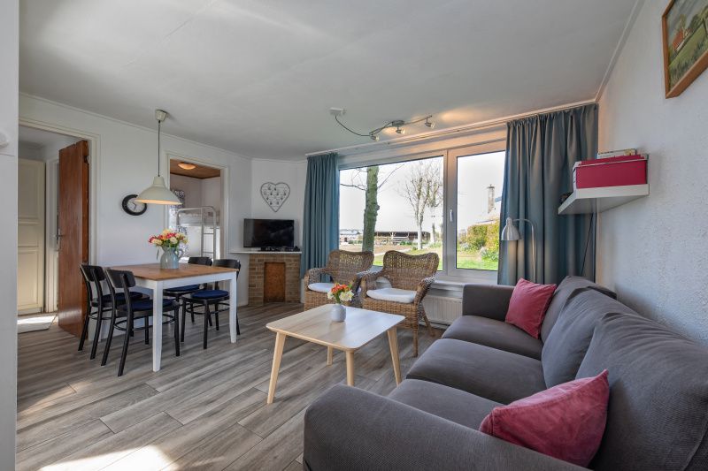 Gemuetliches Wohnzimmer im Ferienhaus Langsteert, De Dennen, Texel, Waddeninseln.