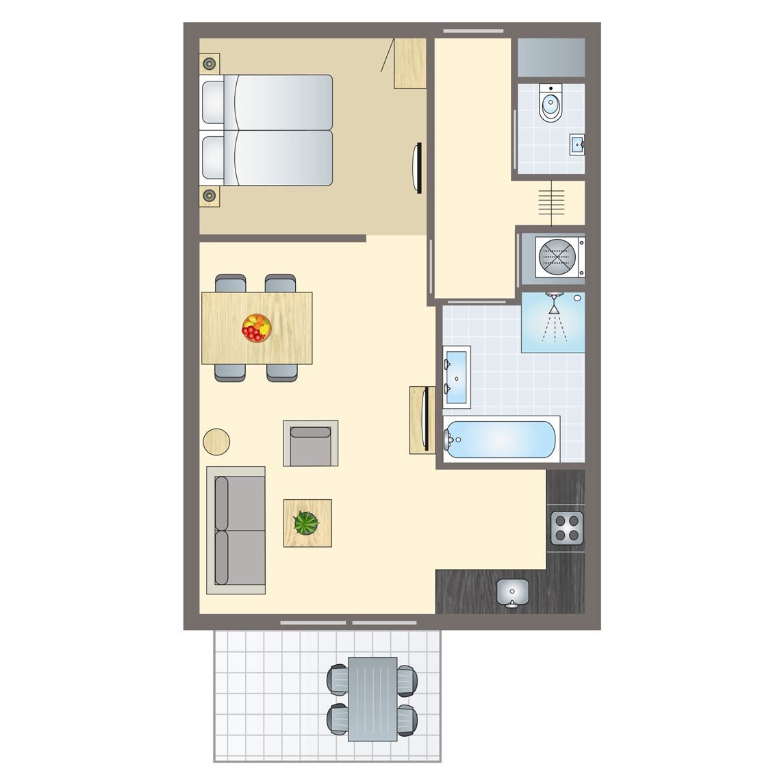 Guest house 020107 - Bungalow Vlieland - Vlieduyn | 2-persoons appartement | 2CA