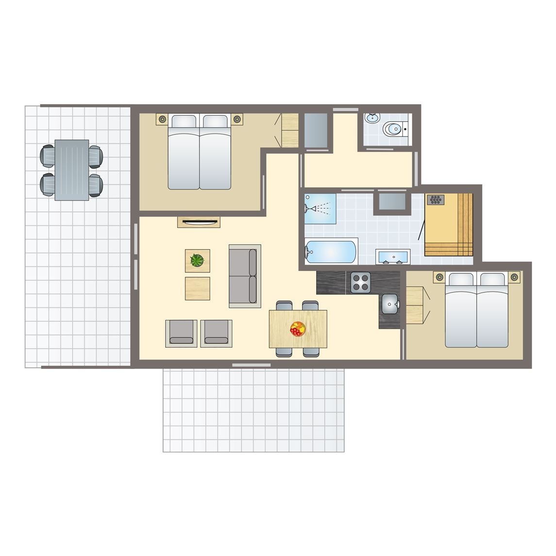 Unterkunft 032211 - Bungalow Terschelling - West Terschelling | 4-persoons appartement | 4LA