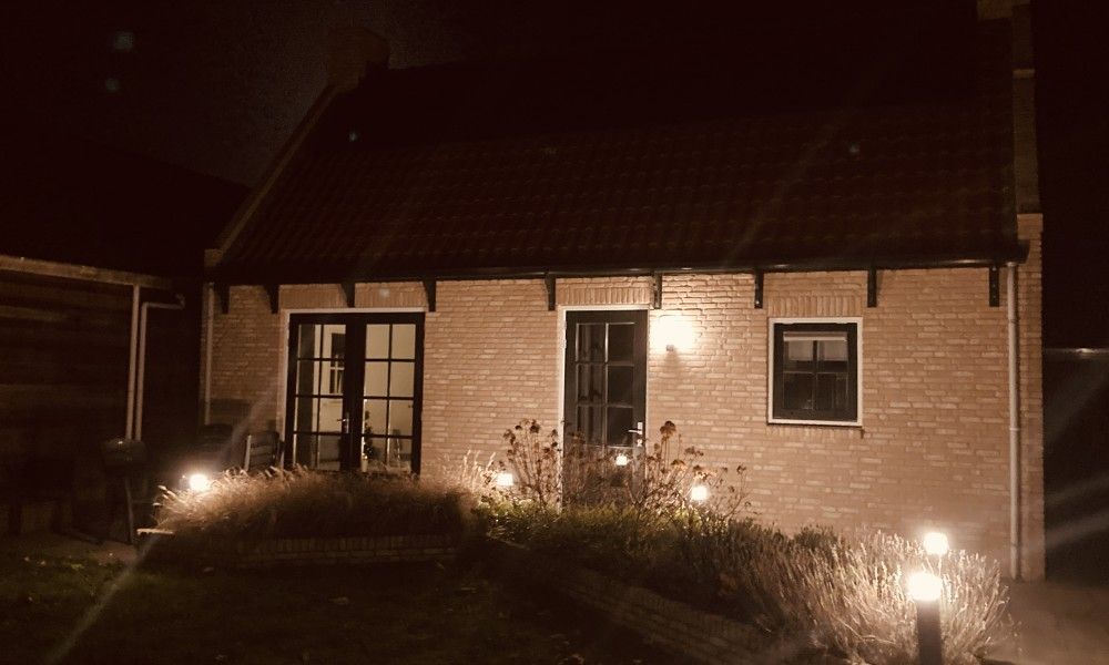 Atmospheric evening lighting at 't Roefke in Hollum, Ameland, Wadden Islands.
