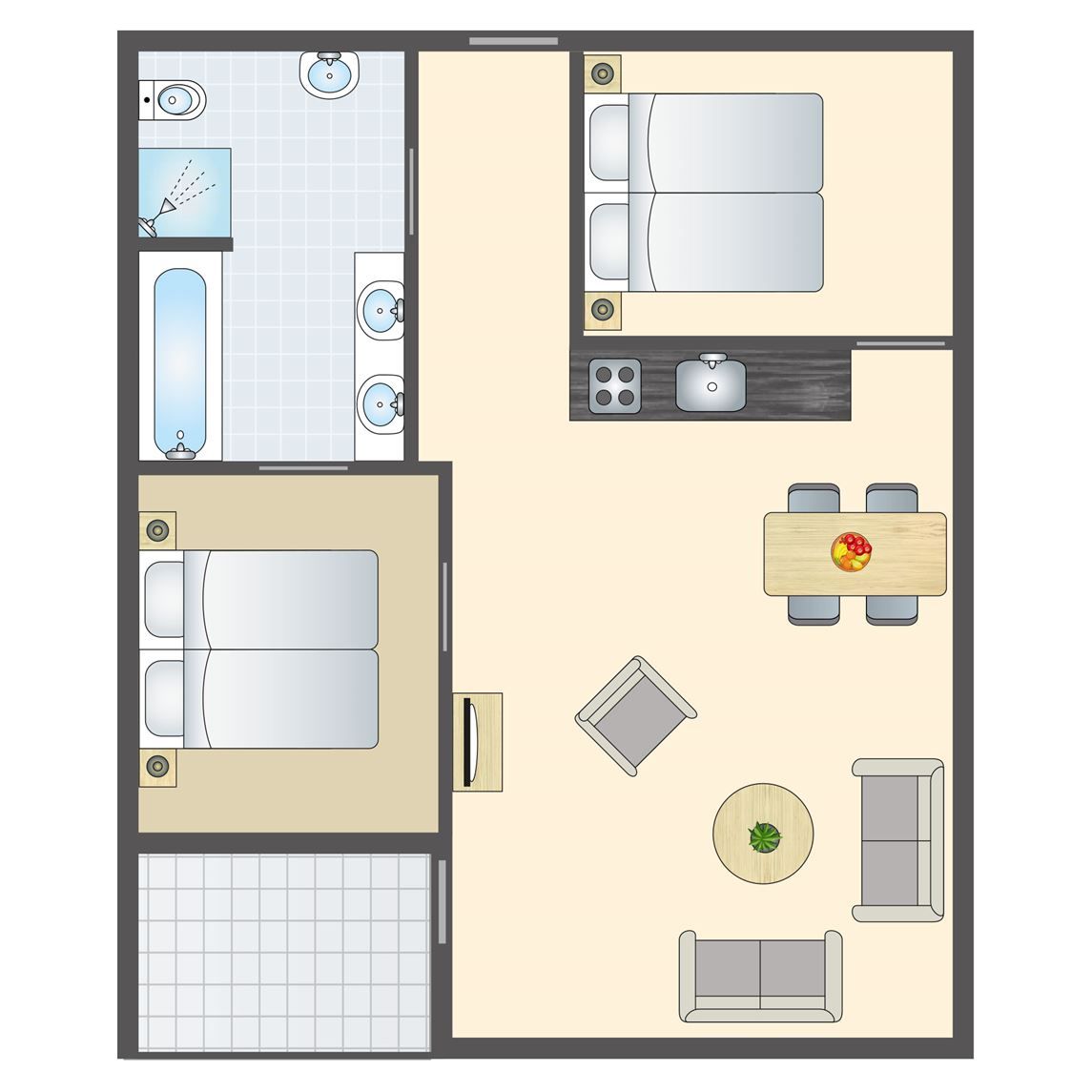 Verblijf 040469 - Bungalow Ameland - Ameland State | 4-persoons appartement | 4CA