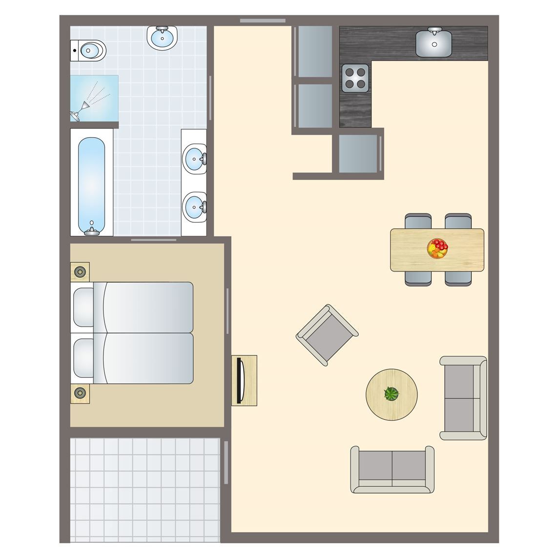 Unterkunft 040470 - Bungalow Ameland - Ameland State | 2-persoons appartement | 2BA