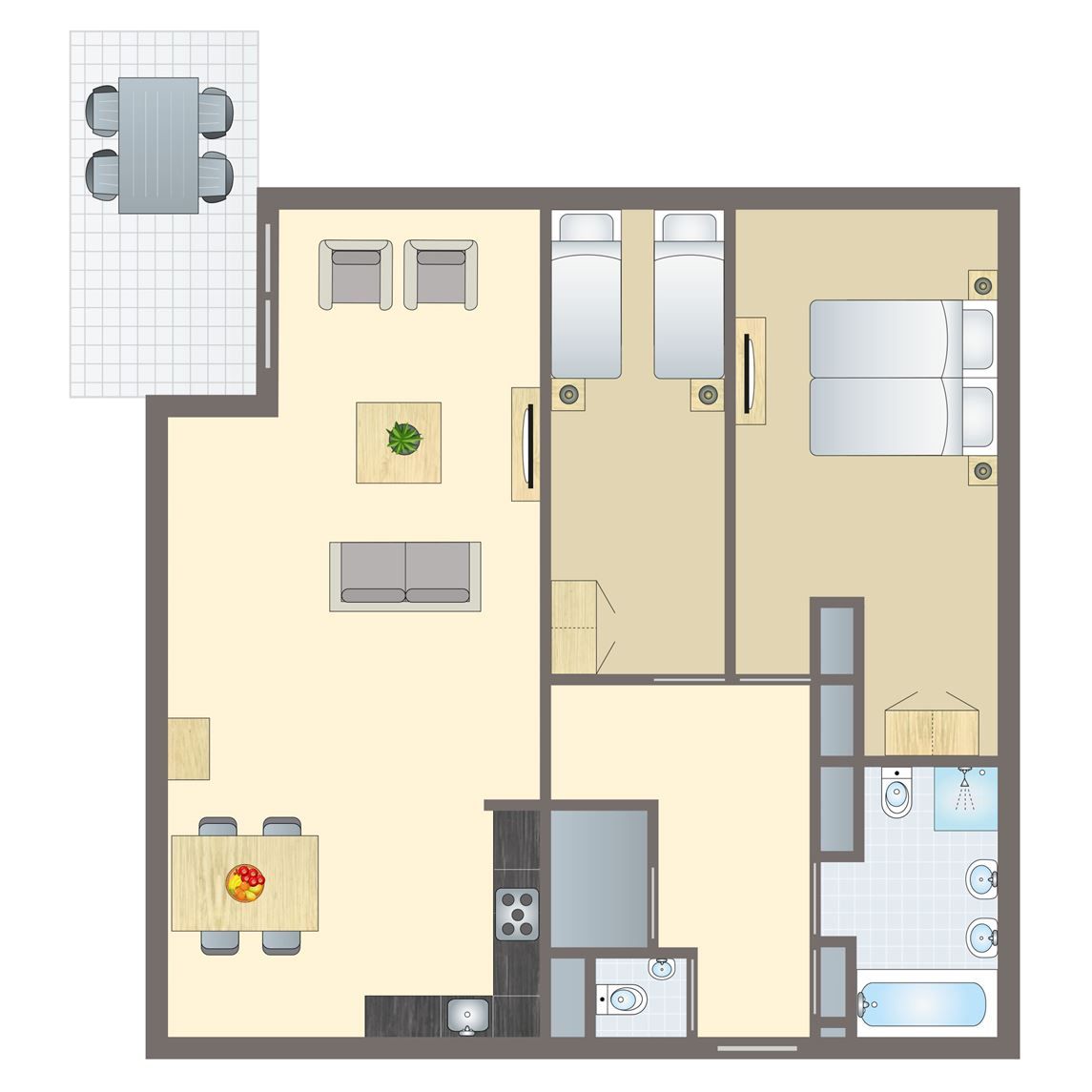 Guest house 050173 - Bungalow Schiermonnikoog - Vitamaris | 4-persoons appartement | 4L2