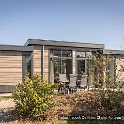 Chalet Typ Vuurtoren de Luxe in De Cocksdorp, Texel mit grosser Veranda und Garten.
