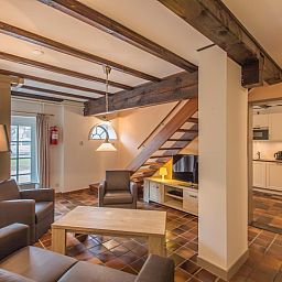 Ruime open woonkamer en keuken in Type S-2 vakantiehuis, De Cocksdorp, Texel.