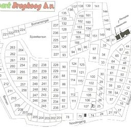 Karte von Chaletpark Bregkoog in De Koog, Texel mit Chalet Bregkoog 52 angezeigt.