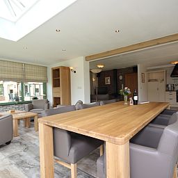 Spacious dining room in Villa with Conservatory, vacation home in De Koog, Texel.