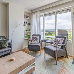 Modernes Interieur von Apartment Juliana 146 Insel- und Meerblick in De Koog, Texel.