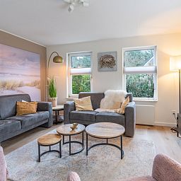 Gemuetliches Wohnzimmer im Ferienhaus Kamperfoelie 33, De Koog Texel.