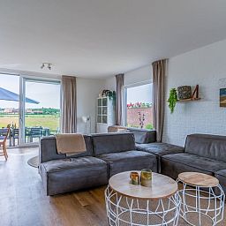 Cozy living room in Cottage in De Koog overlooking Texel's nature, Wadden Islands.