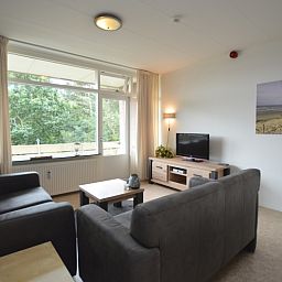 Spacious interior of Apartment Kerckeland 122 on Texel with modern furnishings.