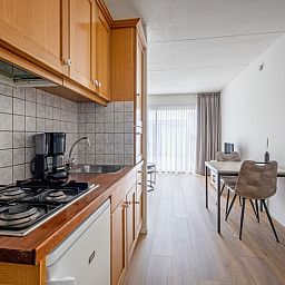 Modern kitchen in Two persons apartment large - first floor, De Koog, Texel with all necessary amenities.