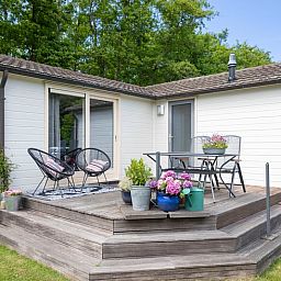 Cozy terrace of Holiday home in De Koog, ideal for outdoor meals, Texel, Wadden Islands.