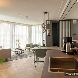 Open living room with lots of light in Luxury family villa 8p, De Koog, Texel.